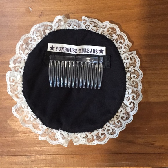 Brown with black lacing steampunk fascinator - Picture 8 of 8